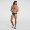 Slip de bain Homme Allover 7 cm Noir