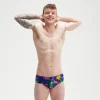 Slip de bain Homme Club Training Allover Digital 8 cm noir/mangue