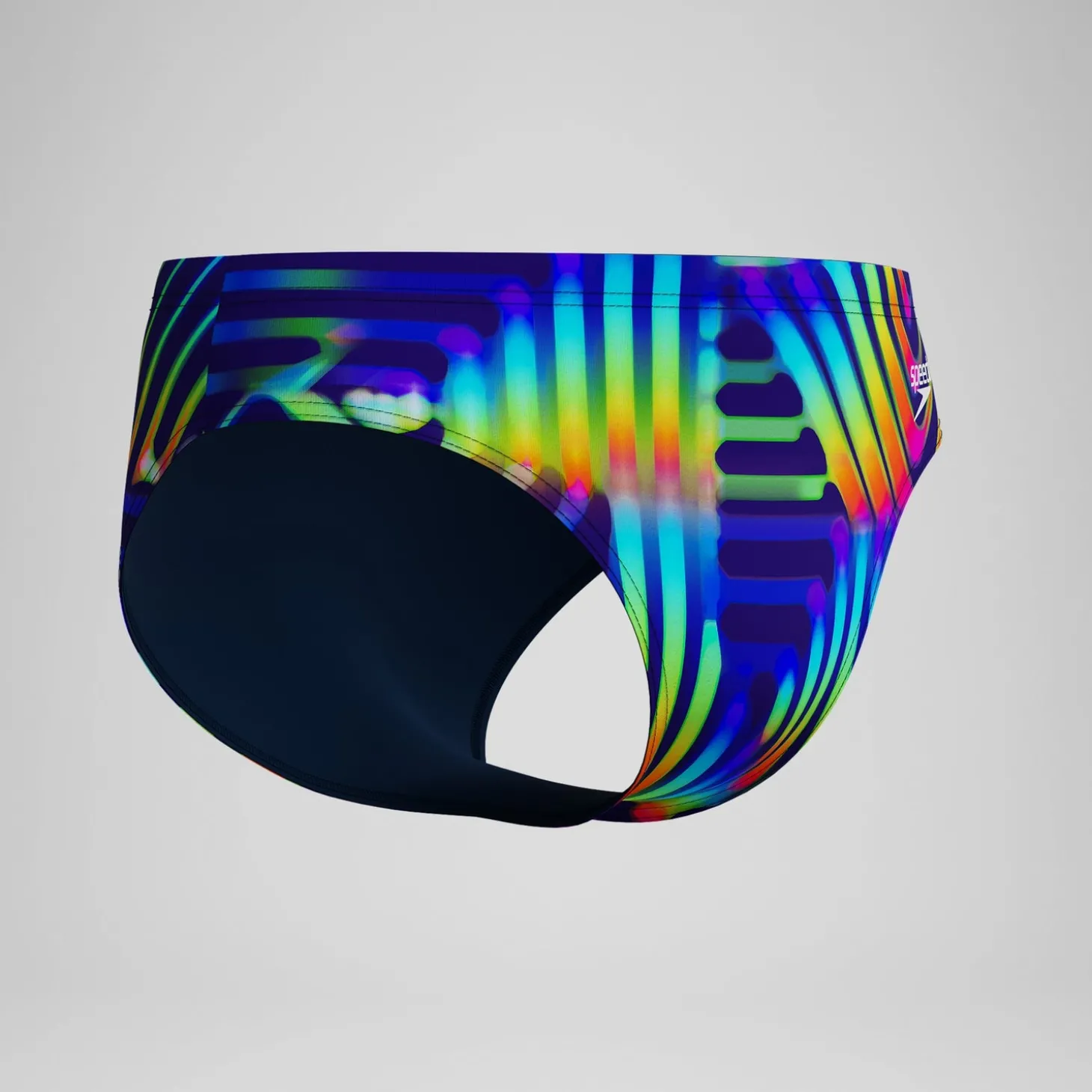 Slip de bain Homme Club Training imprimé 8 cm bleu marine/vert