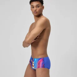 Slip de bain Homme Club Training Placement 13,5 cm bleu/rose