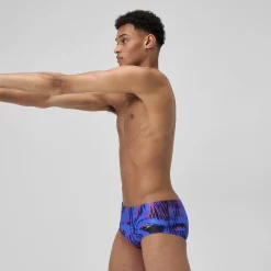 Slip de bain Homme Club Training imprimé 13,5 cm bleu/rose