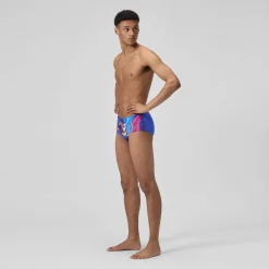 Slip de bain Homme Club Training Placement 13,5 cm bleu/rose