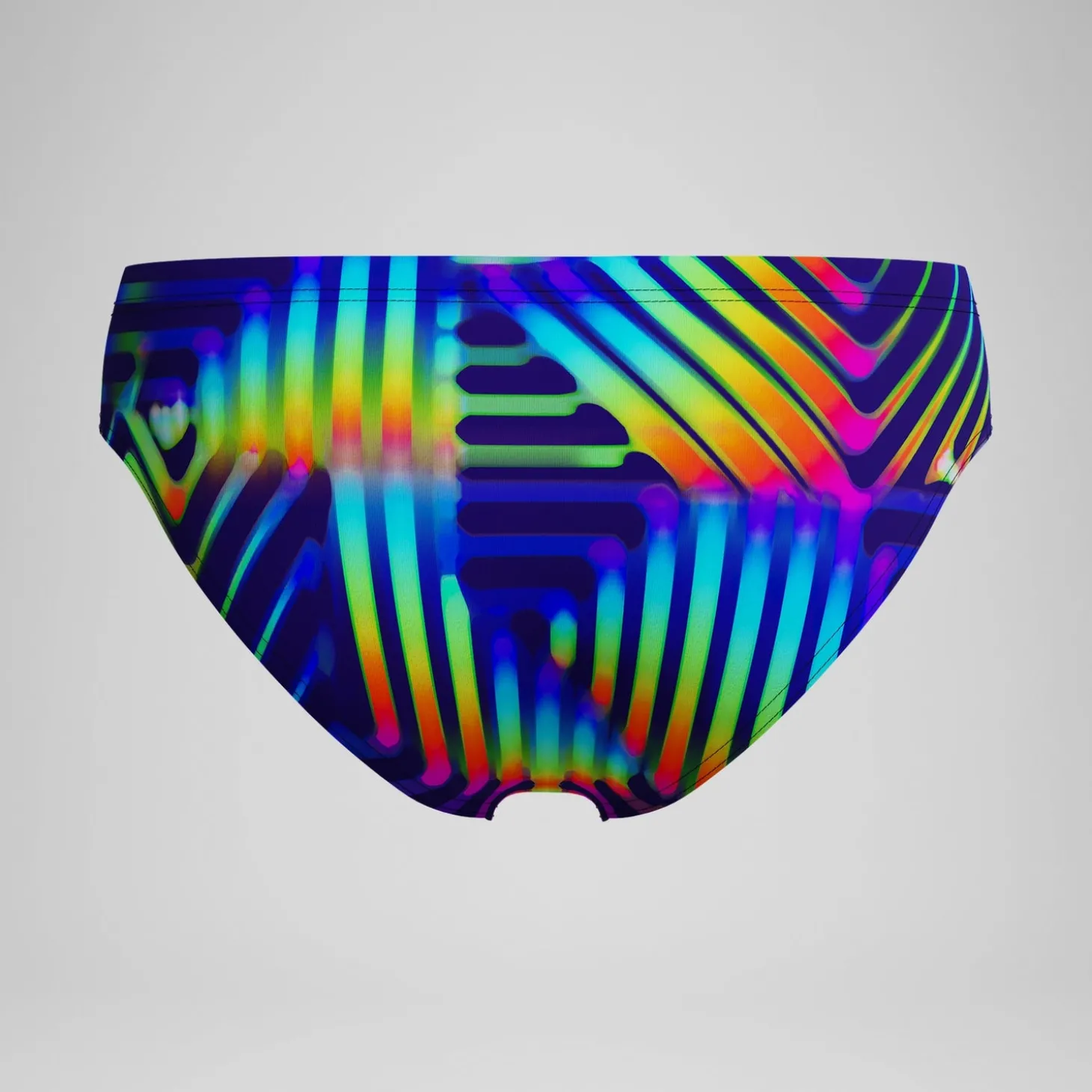 Slip de bain Homme Club Training imprimé 8 cm bleu marine/vert