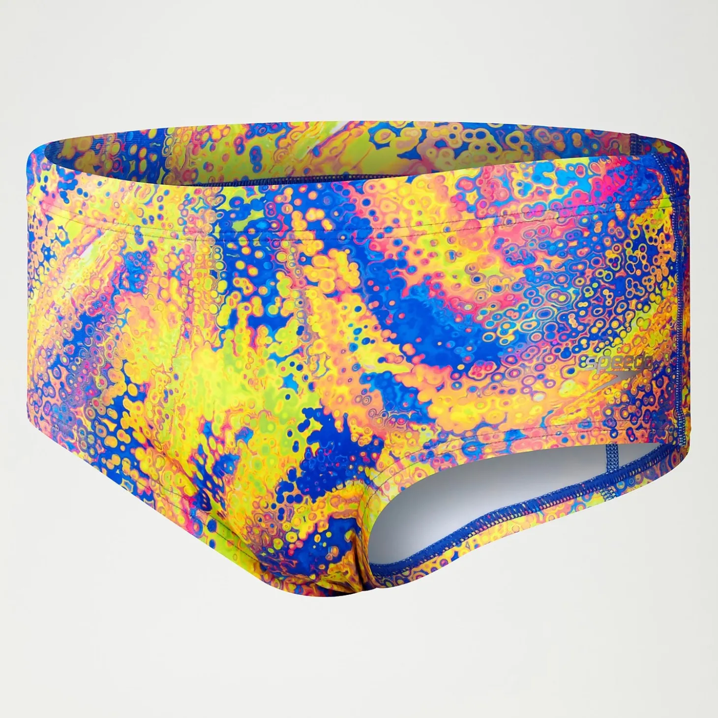 Slip de bain Homme Club Training Allover Digital 17 cm vert/mangue