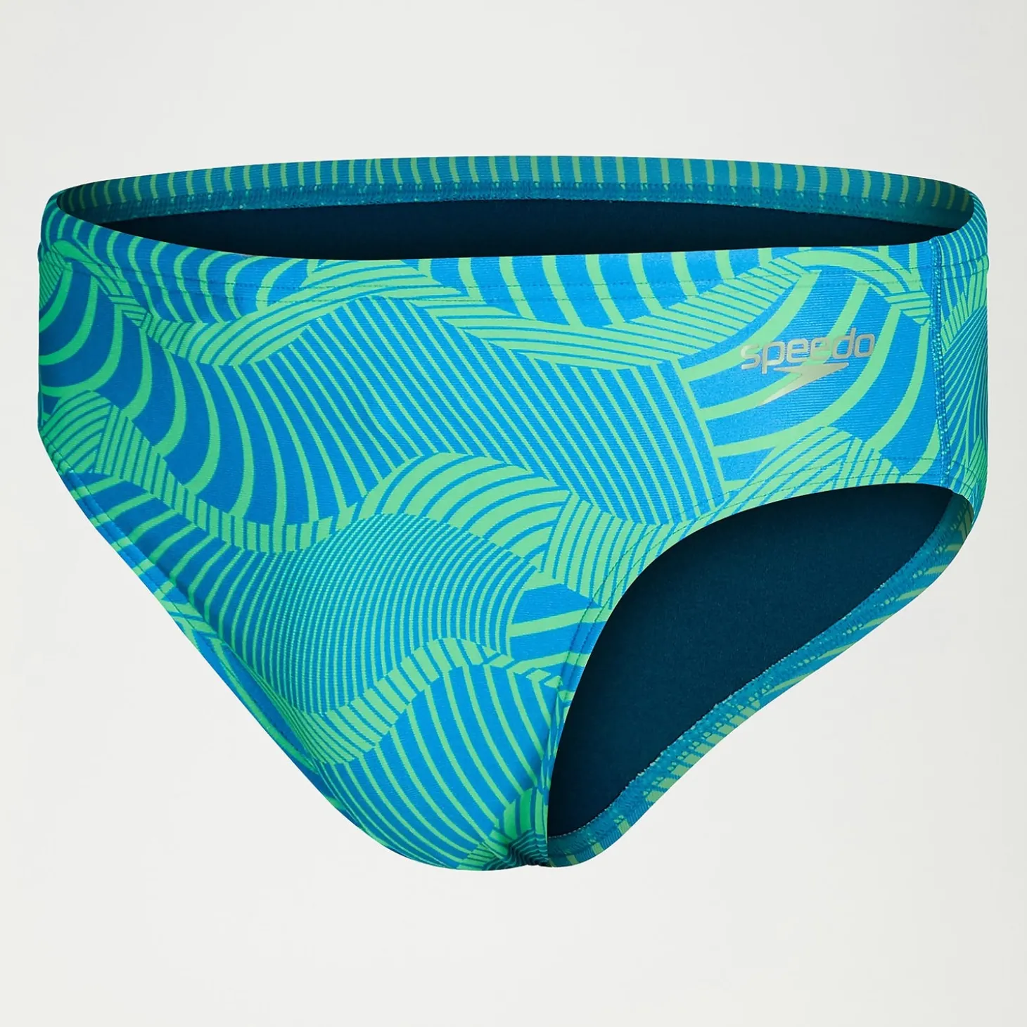 Slip de bain Homme Club Training Wavespace 8 cm bleu/vert
