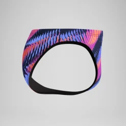 Slip de bain Homme Club Training imprimé 5 cm bleu/rose