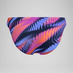 Slip de bain Homme Club Training imprimé 5 cm bleu/rose