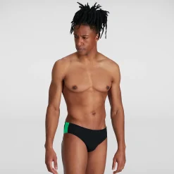 Slip de bain Homme 7 cm Boom Logo Splice noir/vert