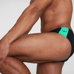 Slip de bain Homme 7 cm Boom Logo Splice noir/vert