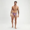 Slip de bain Homme Escape 5 cm violet