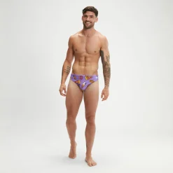 Slip de bain Homme Escape 5 cm violet