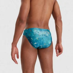 Slip de bain Homme Escape 5 cm bleu