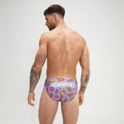 Slip de bain Homme Escape 5 cm violet