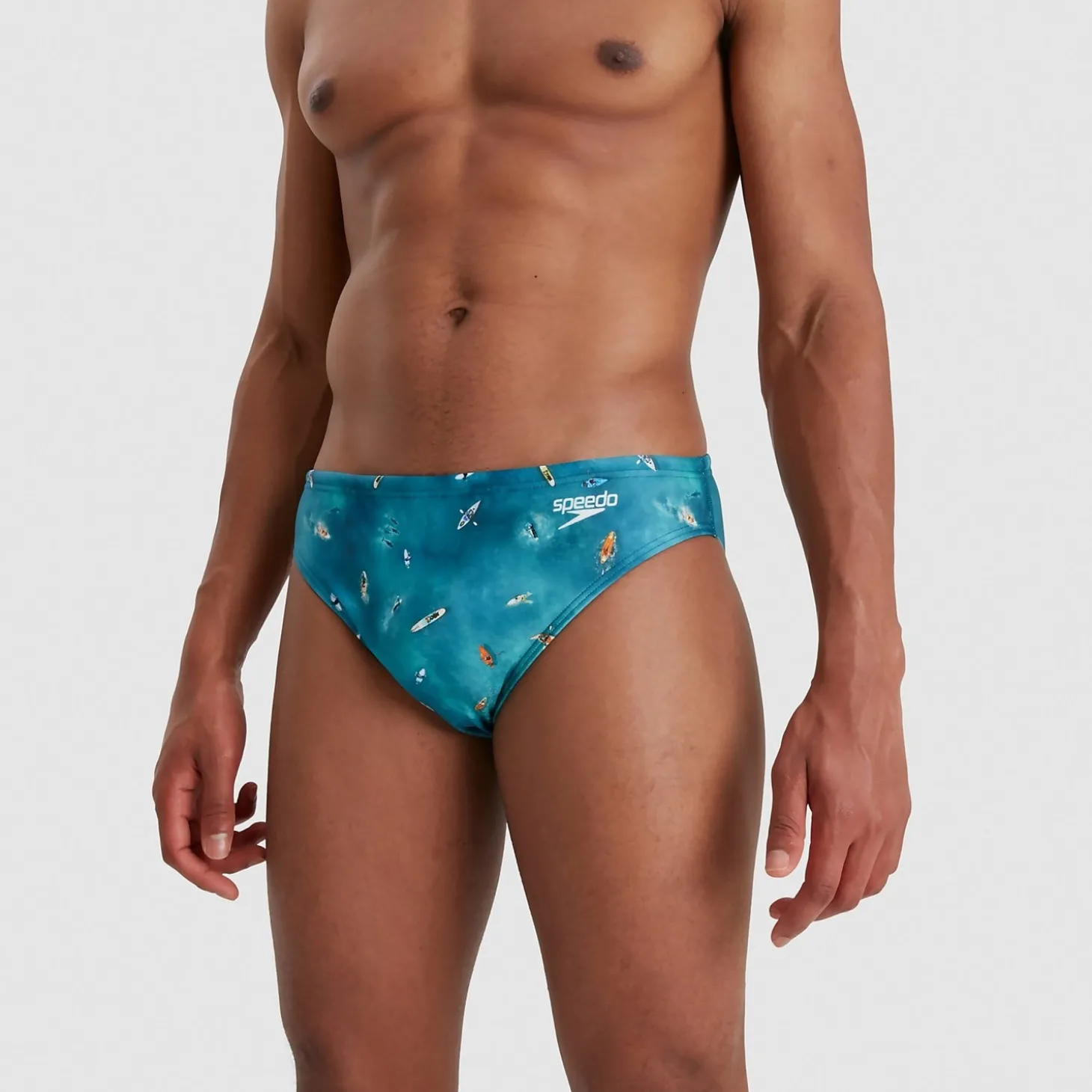 Slip de bain Homme Escape 5 cm bleu