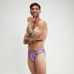 Slip de bain Homme Escape 5 cm violet