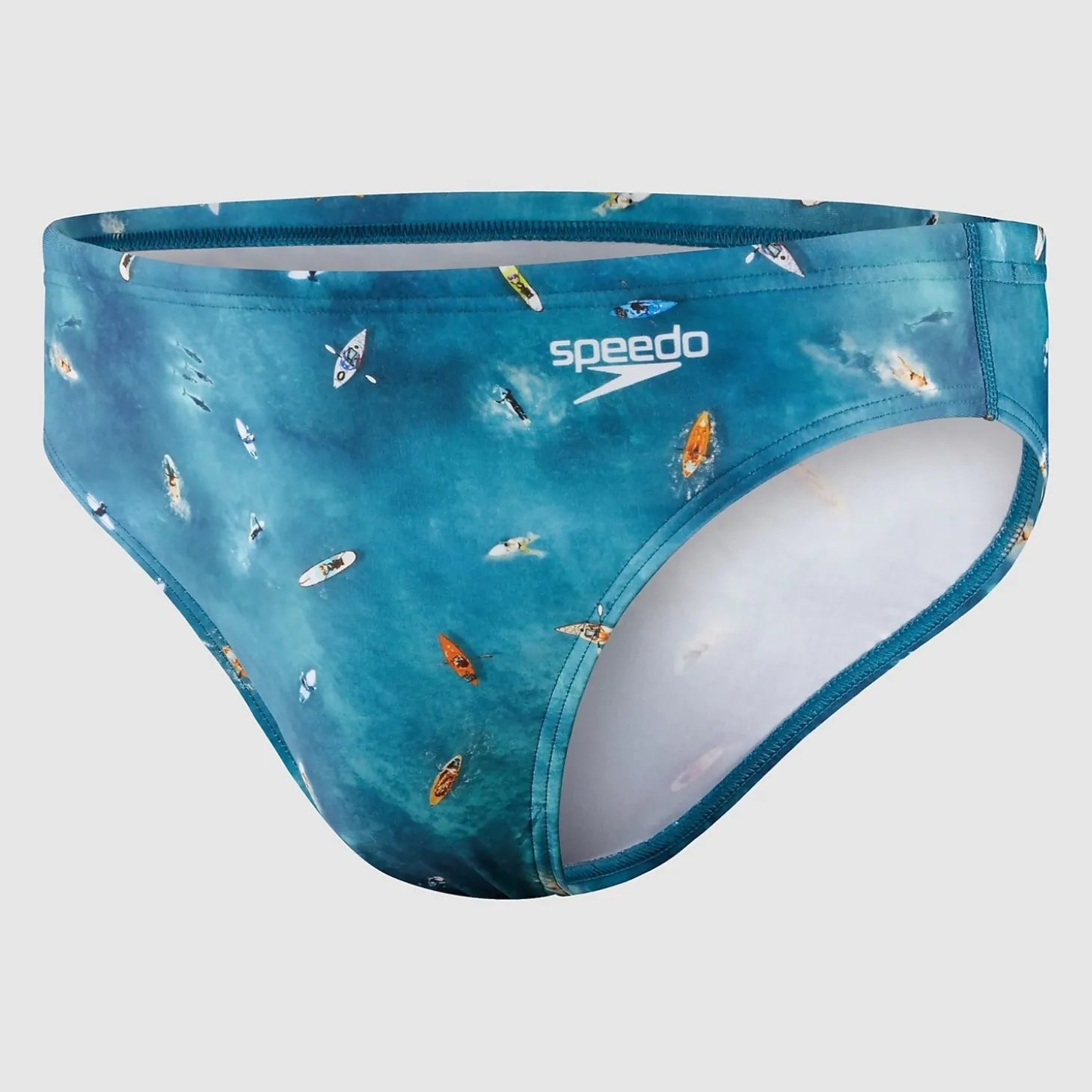Slip de bain Homme Escape 5 cm bleu
