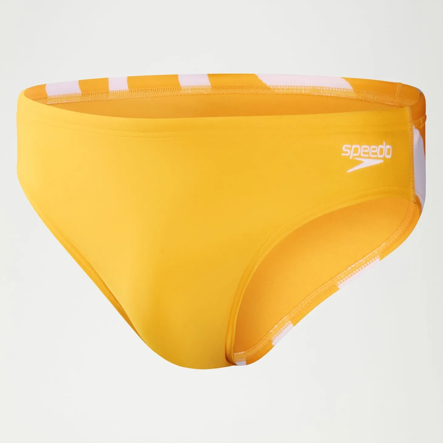 Slip de bain homme Escape 5 cm Jaune/Blanc
