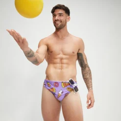 Slip de bain Homme Escape 5 cm violet