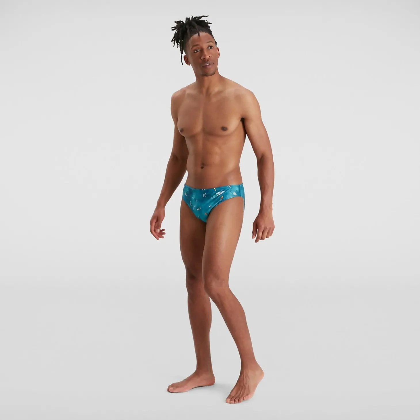 Slip de bain Homme Escape 5 cm bleu