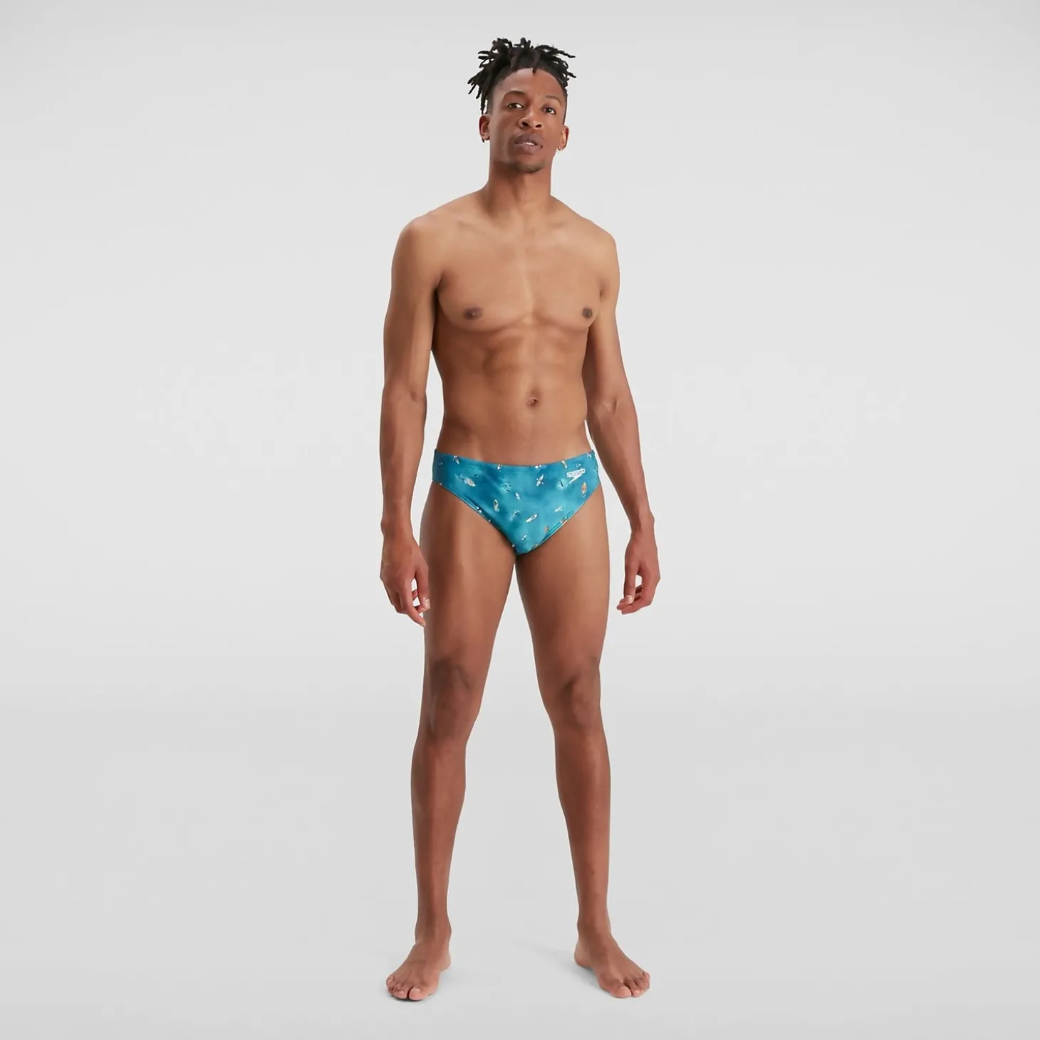 Slip de bain Homme Escape 5 cm bleu