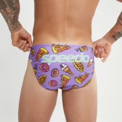 Slip de bain Homme Escape 5 cm violet