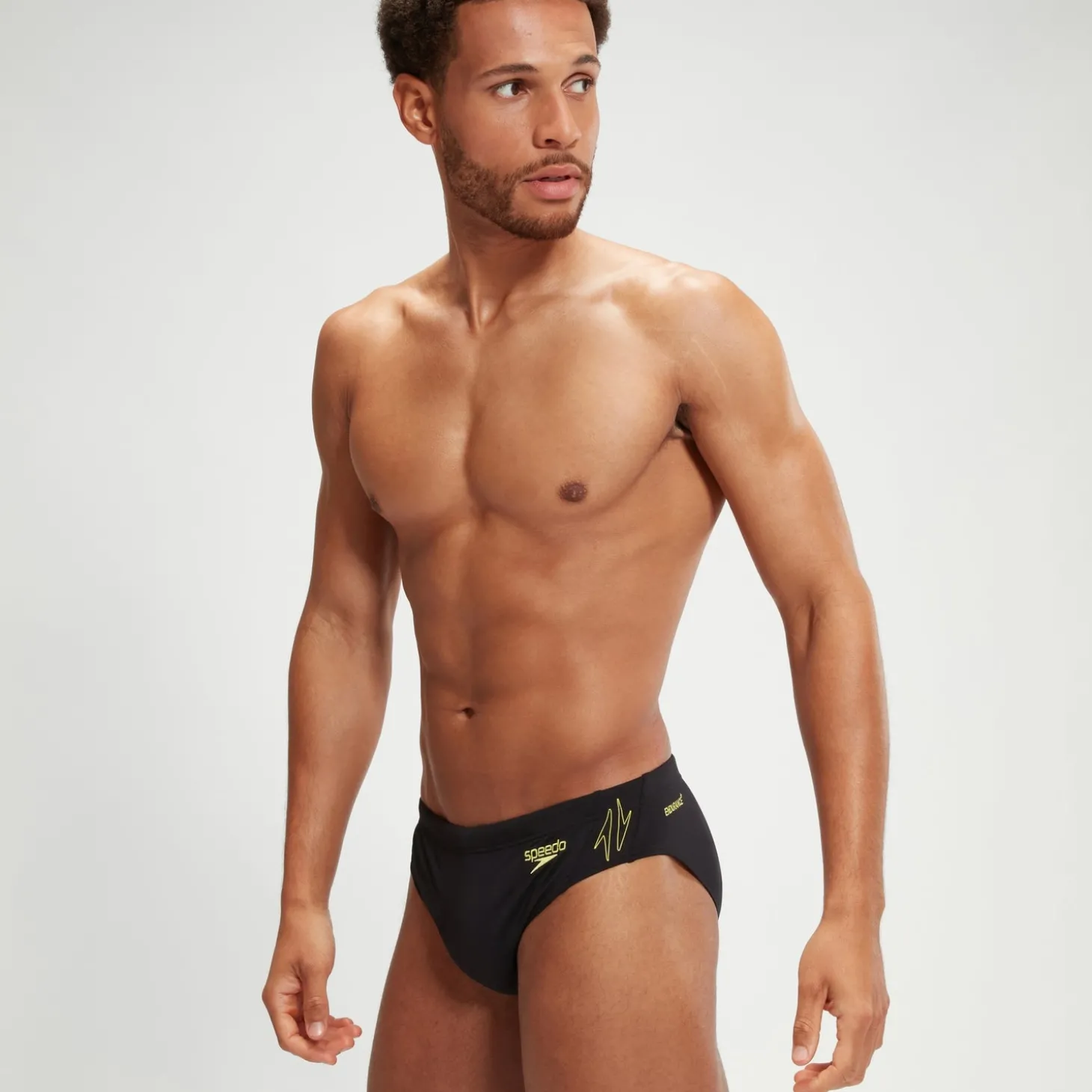 Slip de bain Homme HyperBoom Splice noir/jaune