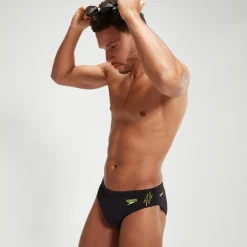 Slip de bain Homme HyperBoom Splice noir/jaune
