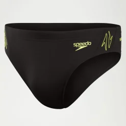 Slip de bain Homme HyperBoom Splice noir/jaune