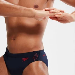 Slip de bain Homme HyperBoom Splice bleu marine/rouge