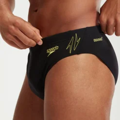 Slip de bain Homme HyperBoom Splice noir/jaune