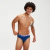 Slip de bain Homme Logo 7 cm bleu/lilas