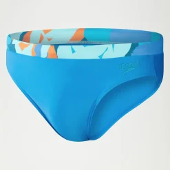 Slip de bain Homme Logo 7 cm bleu