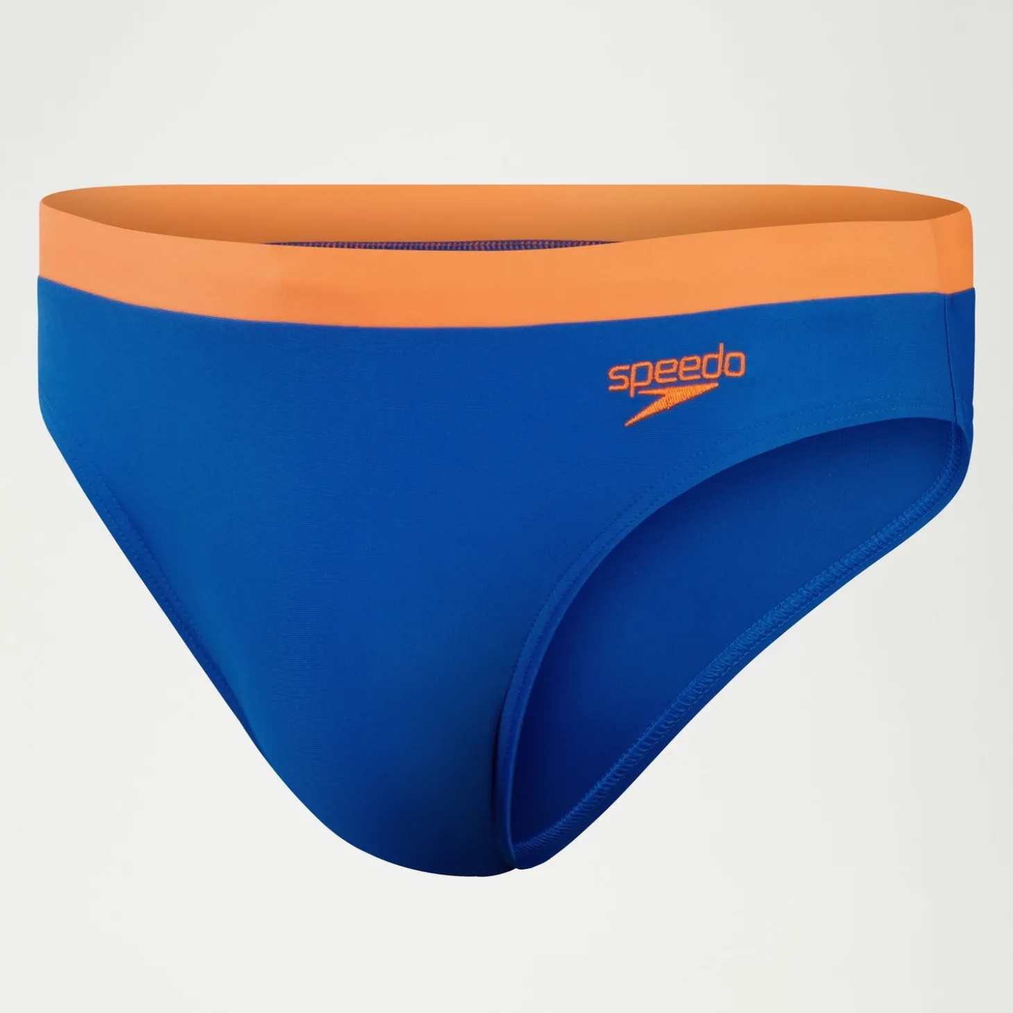 Slip de bain Homme Logo 7 cm bleu/orange