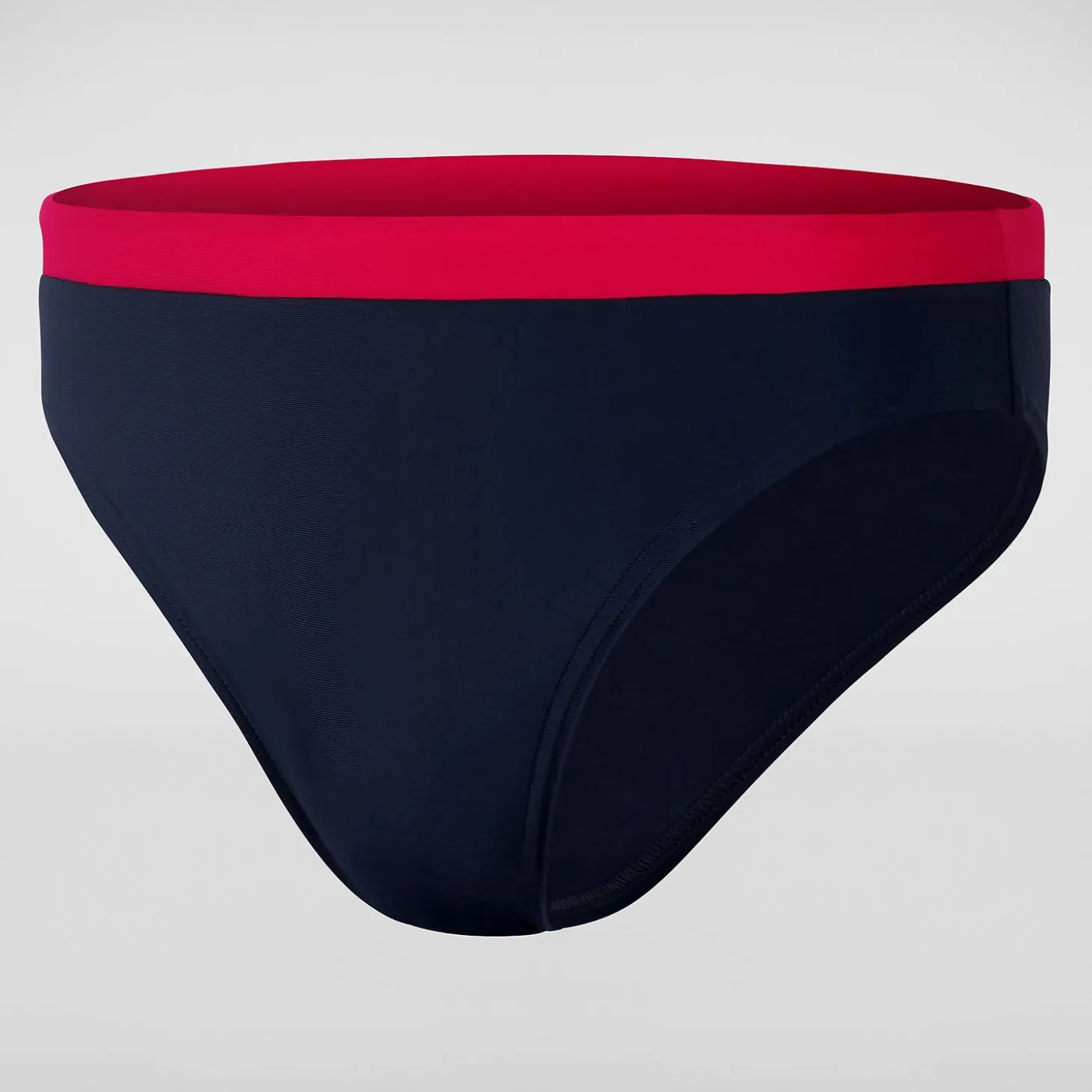 Slip de bain Homme Logo 7 cm bleu/rouge
