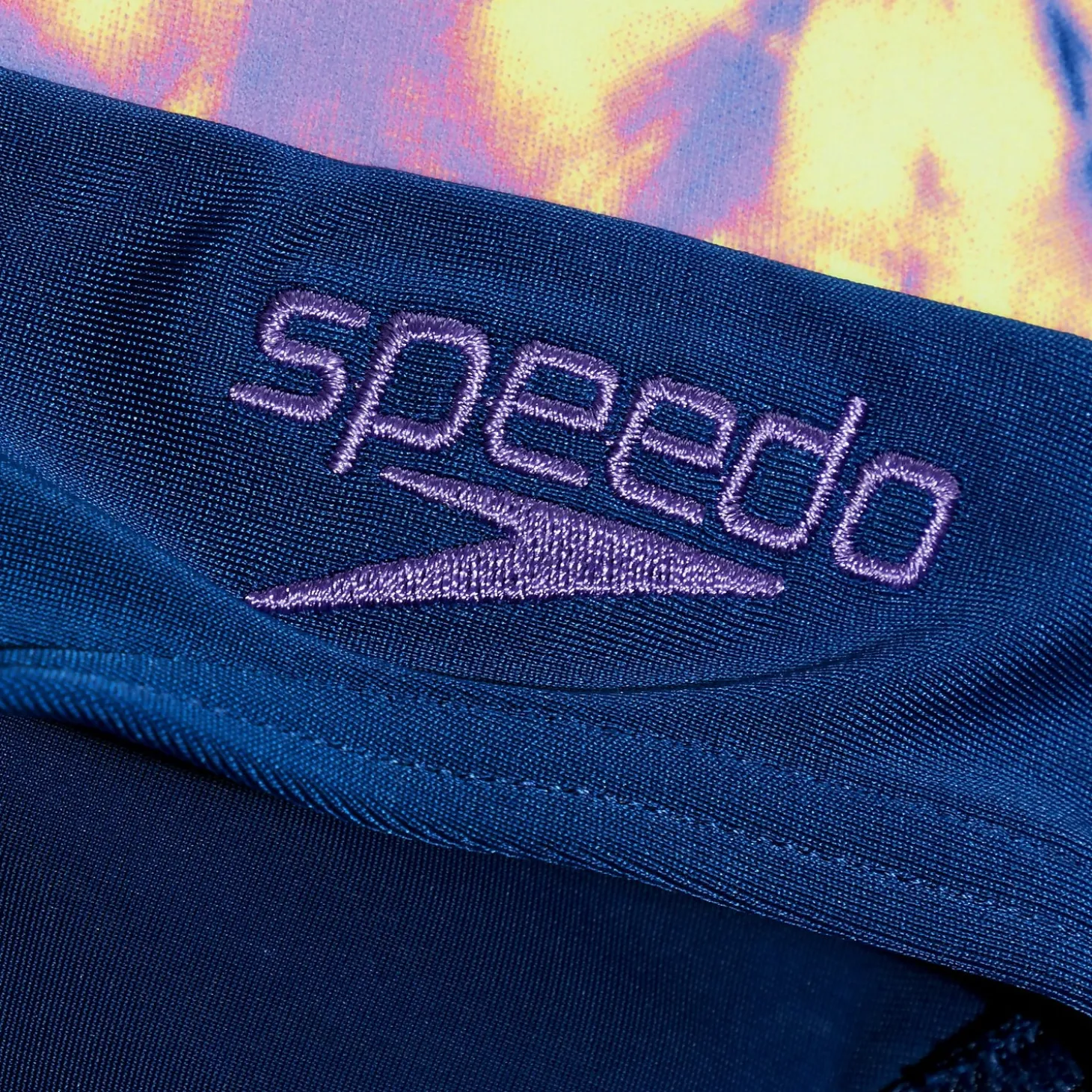 Slip de bain Homme Logo 7 cm bleu/lilas