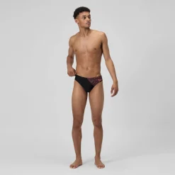 Slip de bain homme Medley Logo 7 cm orange