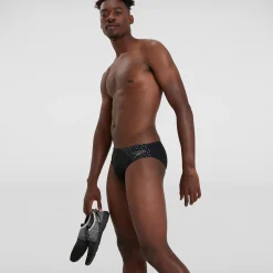 Slip de bain Homme Medley Logo 7 cm noir/gris