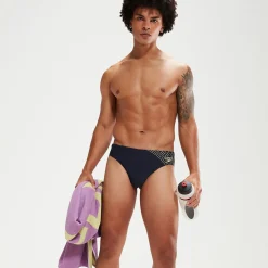 Slip de bain Homme Medley Logo 7 cm bleu marine