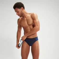 Slip de bain Homme Medley Logo 7 cm bleu marine/bleu