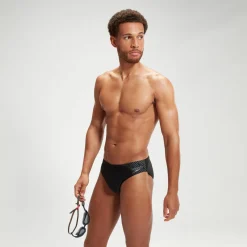 Slip de bain Homme Medley Logo 7 cm noir/gris