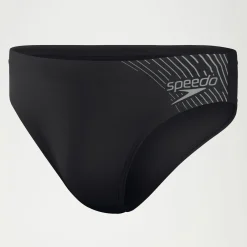 Slip de bain Homme Medley Logo 7 cm noir/gris