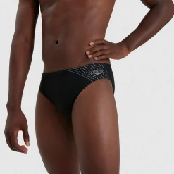 Slip de bain Homme Medley Logo 7 cm noir/gris