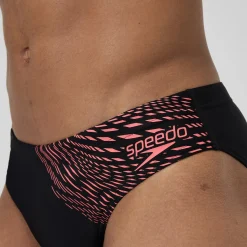 Slip de bain homme Medley Logo 7 cm orange