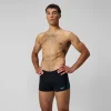 Slip de bain homme Tech Panel 7 cm noir/bleu