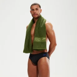 Slip de bain Homme Tech Panel 7 cm noir/bleu
