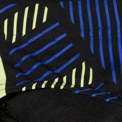 Slip de bain Homme Tech Panel 7 cm noir/bleu