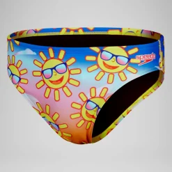 Slip de bain Hommes Escape 5 cm pour Hommes Jaune/Bleu