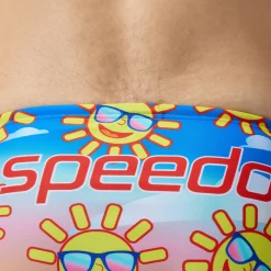 Slip de bain Hommes Escape 5 cm pour Hommes Jaune/Bleu
