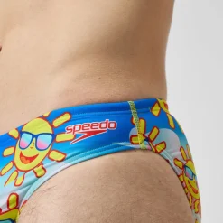 Slip de bain Hommes Escape 5 cm pour Hommes Jaune/Bleu