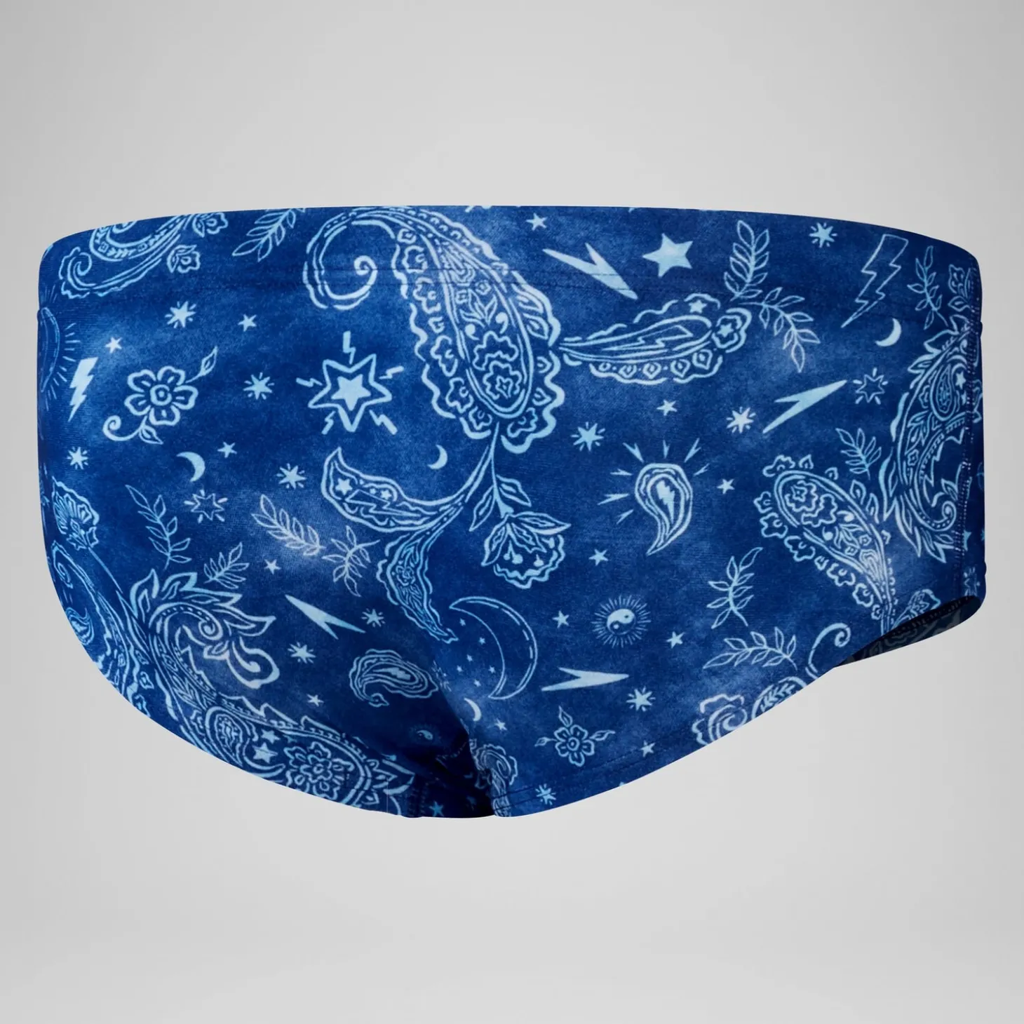 Slip de bain Hommes pour entraînement en club 13,5 cm Allover Bleu céruléen